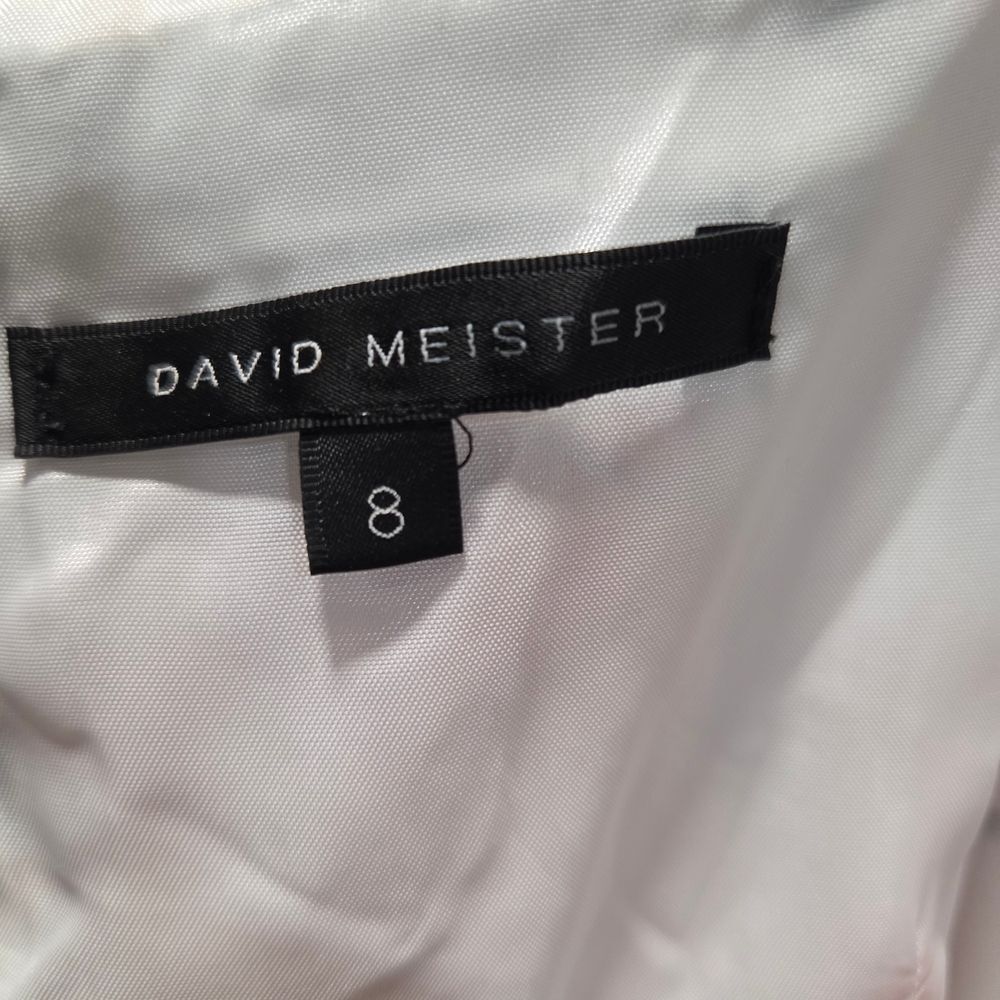 David Meister Dress 8 Red Floral Sheath Square Neck Cotton Blend EUC - Picture 4 of 13